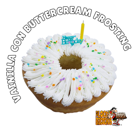 Bizcocho de Vainilla con Buttercream Frosting