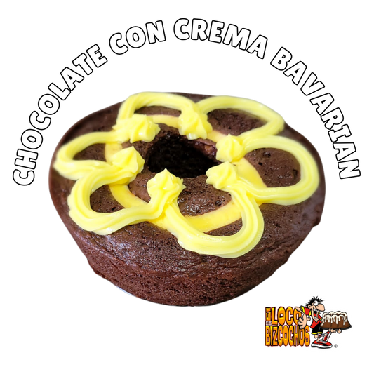 Bizcocho de Chocolate con Crema Bavarian